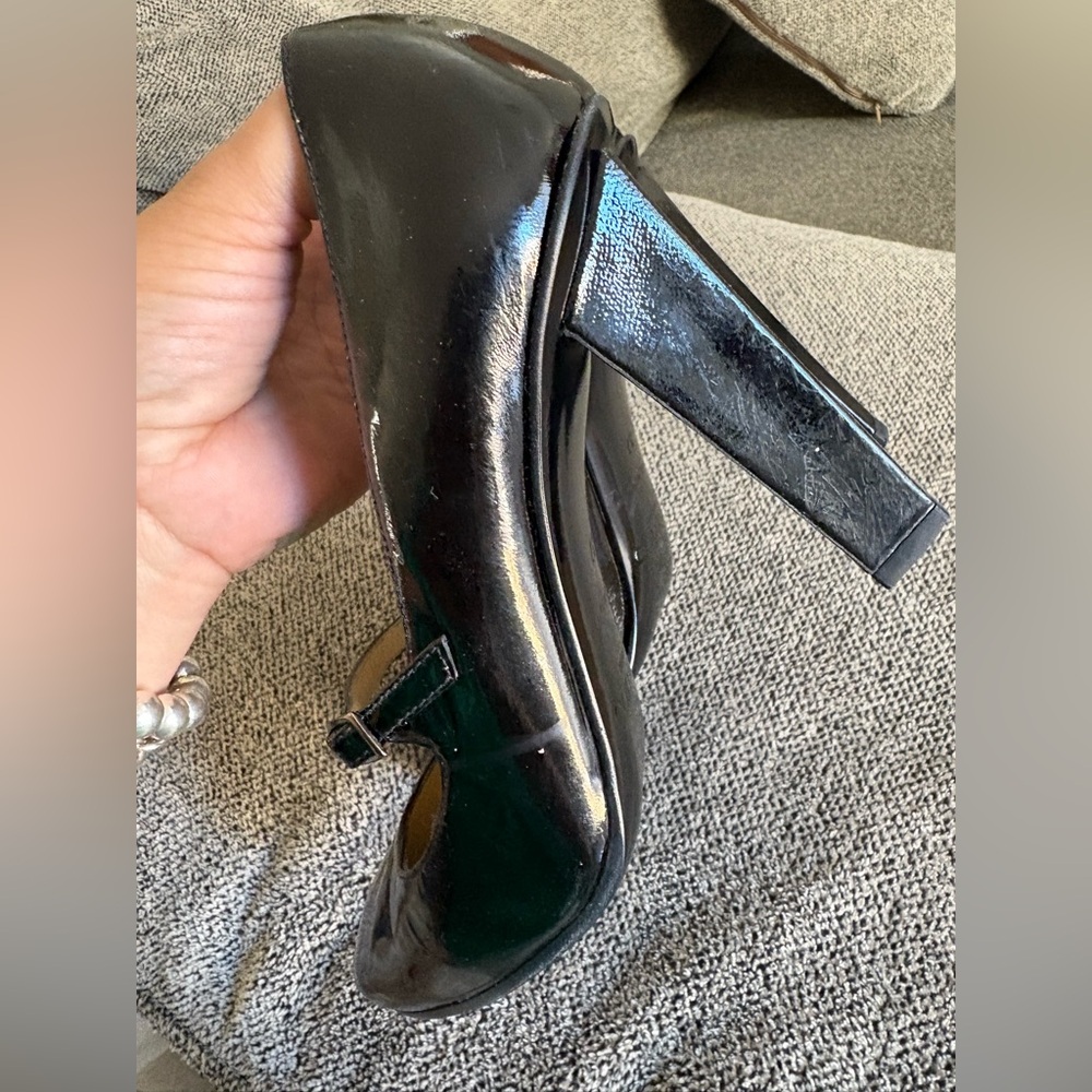 Jimmy Choo Patent Leather Mary Jane Block Heel size 37 - Picture 3 of 5